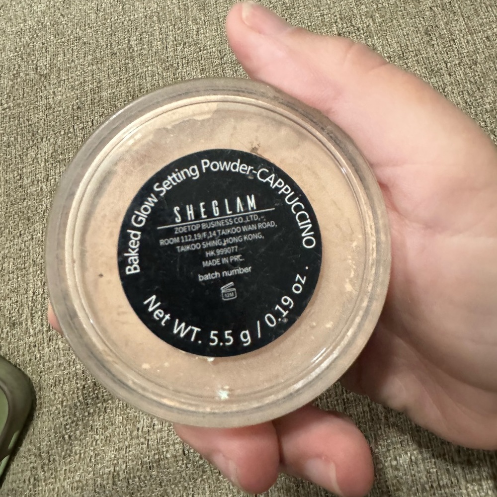 SheGlam Baked Glow Setting Powder - Cappuccino